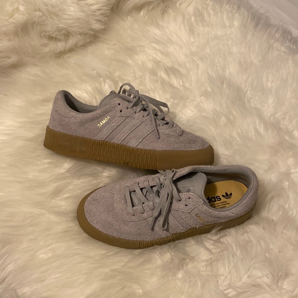 adidas Shoes - Adidas Sabrosas Grey suede sneakers